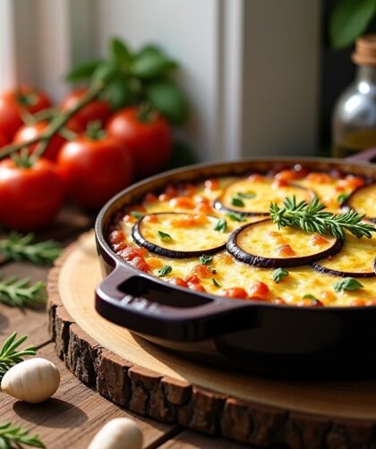 Délicieuses recettes d'aubergine gratinée au four à découvrir