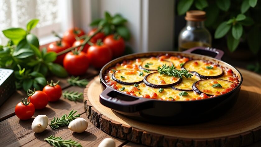 Délicieuses recettes d'aubergine gratinée au four à découvrir
