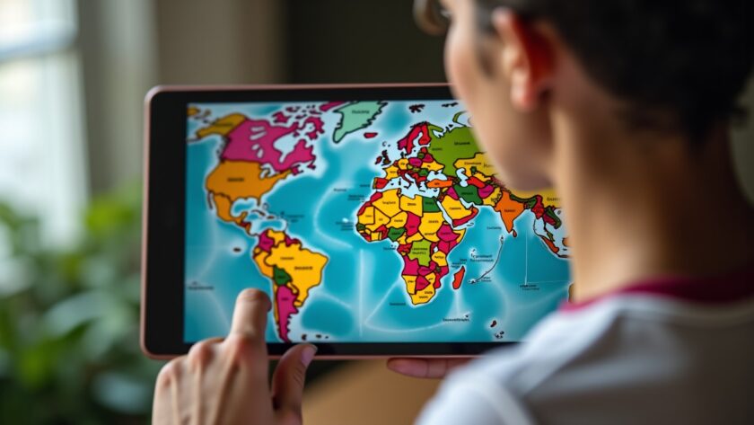 Carte mondiale interactive : Explorez les pays, continents, capitales et océans