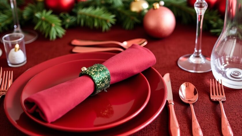 Les 10 meilleures inspirations déco pour une table de Noël rouge et or éclatante