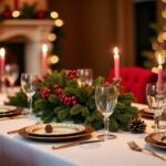 Guide créatif pour une table de Noël aux couleurs rouge et verte