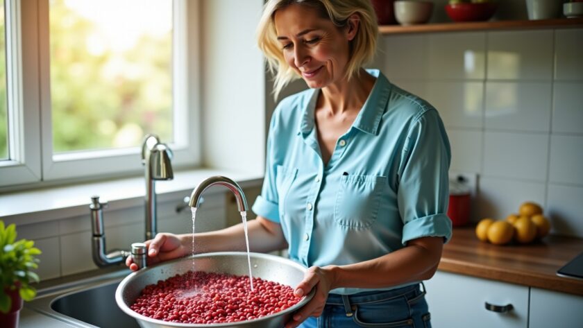 Haricots rouges en boîte : pourquoi et comment bien les rincer avant usage ?