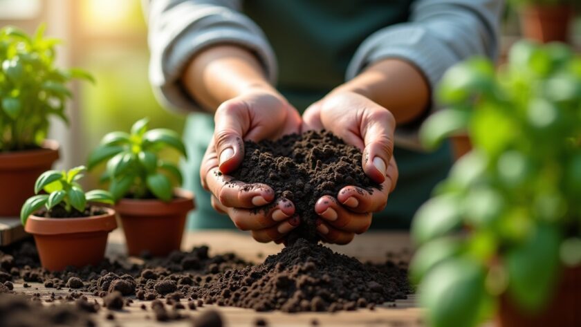Comment sélectionner le terreau idéal pour cultiver vos herbes aromatiques avec succès ?