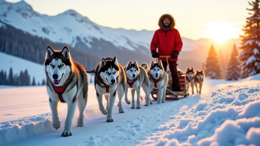 Les meilleurs spots pour s’aventurer en chien de traîneau en Haute-Savoie
