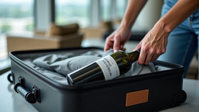 Guide pratique pour transporter du vin en avion sans risque de casse